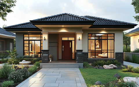 三室一厅欧式平房