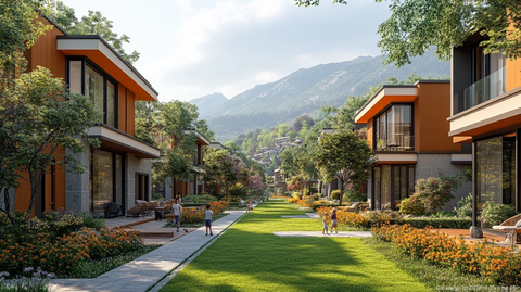 现代建筑与自然融合