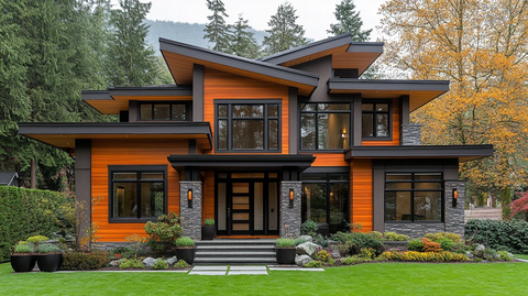 木石材玻璃窗屋顶