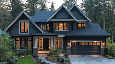 深灰白外墙设计