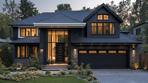 深灰白外墙设计