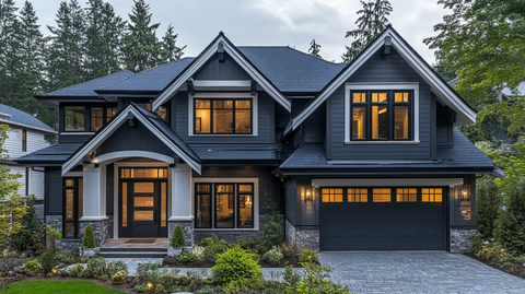 深灰白外墙设计