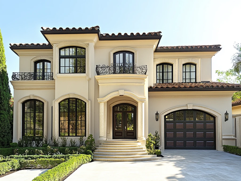 贝壳色豪华住宅外观