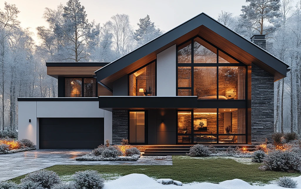 黑白双层英式住宅