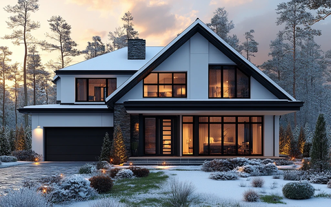 黑白双层英式住宅