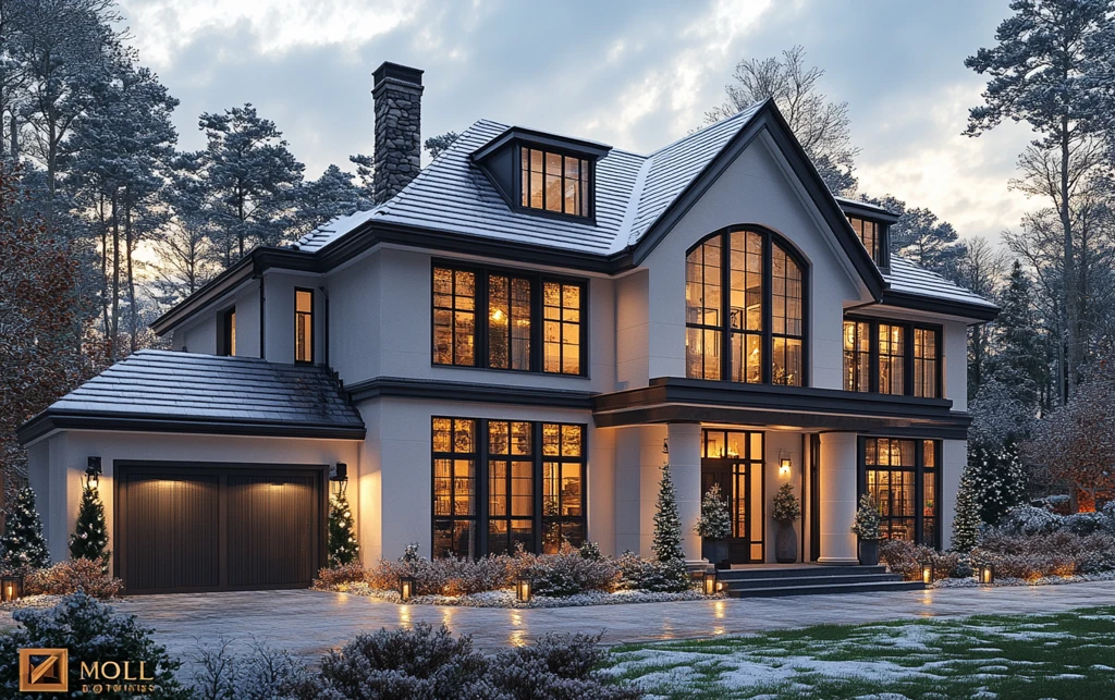 黑白双层英式住宅