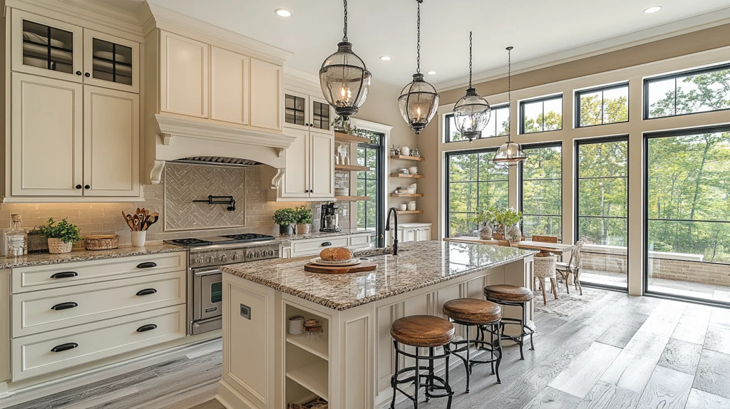 岛台餐桌一体厨房