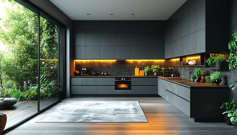 厨房微波炉装饰空间