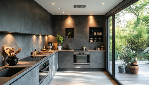 厨房微波炉装饰空间