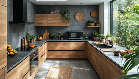 厨房微波炉装饰空间