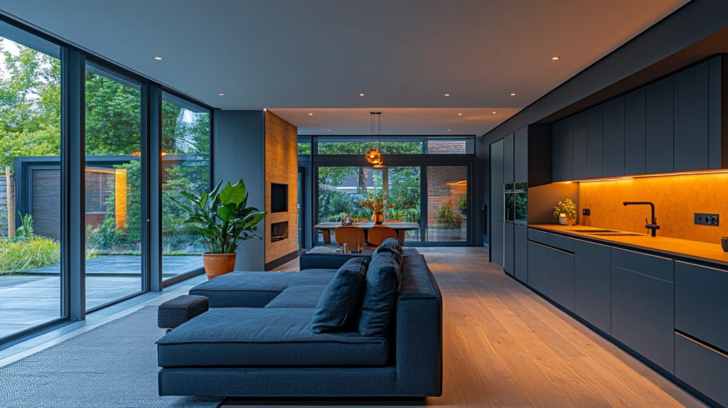 深灰台面橱柜组合