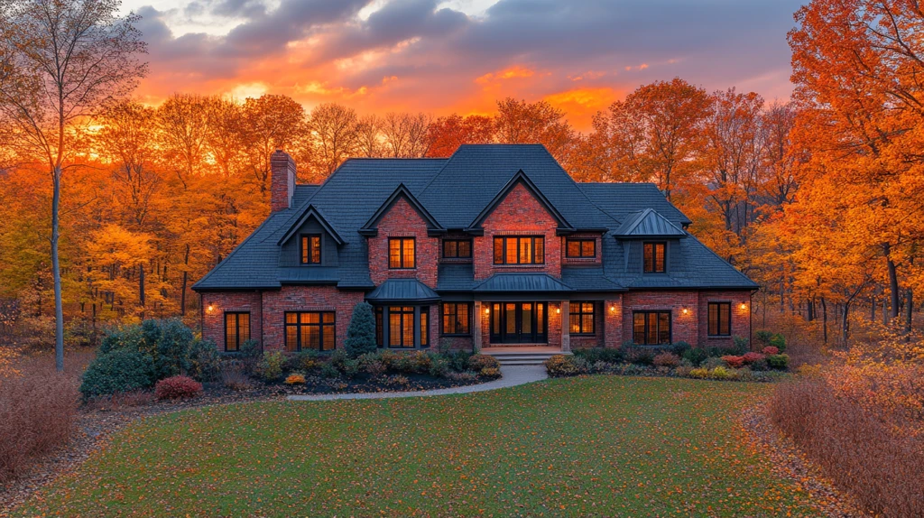 秋树环绕的家园