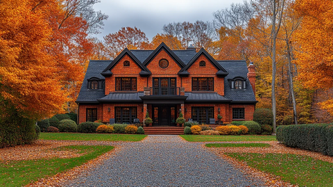 秋树环绕的家园