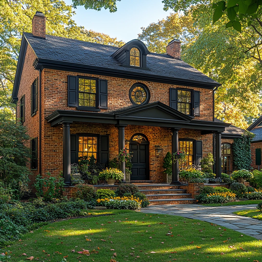 砖殖民风格房屋