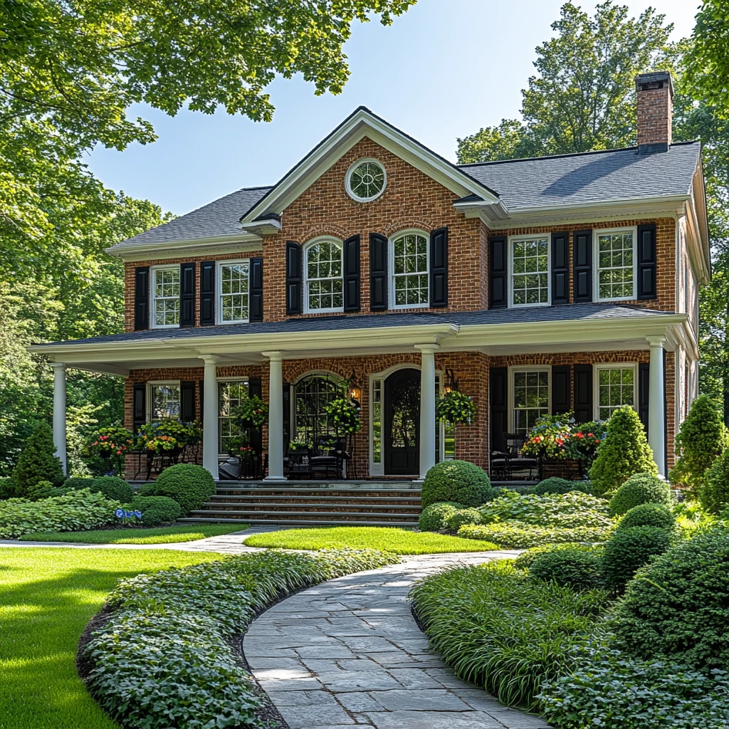 砖殖民风格房屋