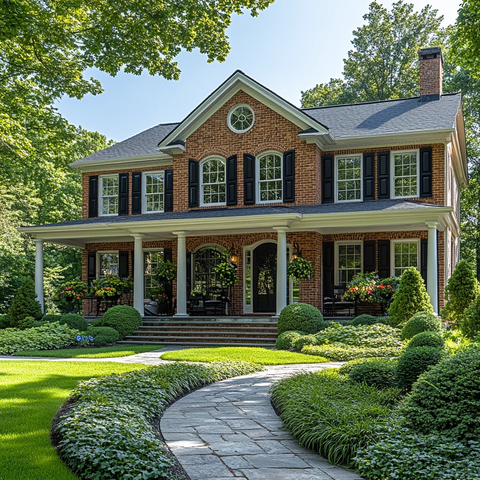 砖殖民风格房屋