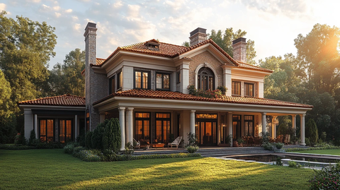 乡村房屋正面图