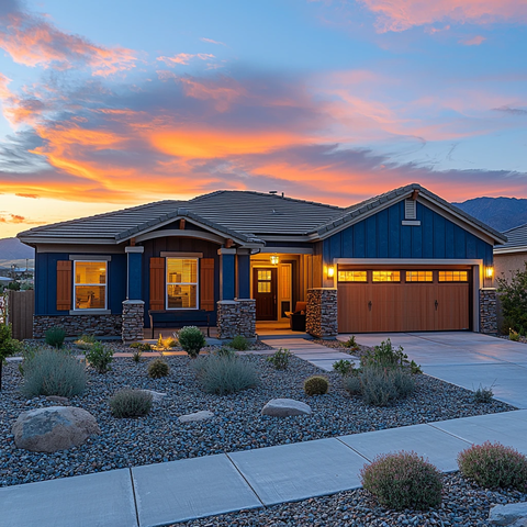 双车车库连体房