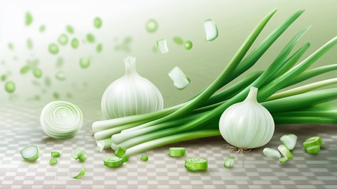 绿葱透明背景图