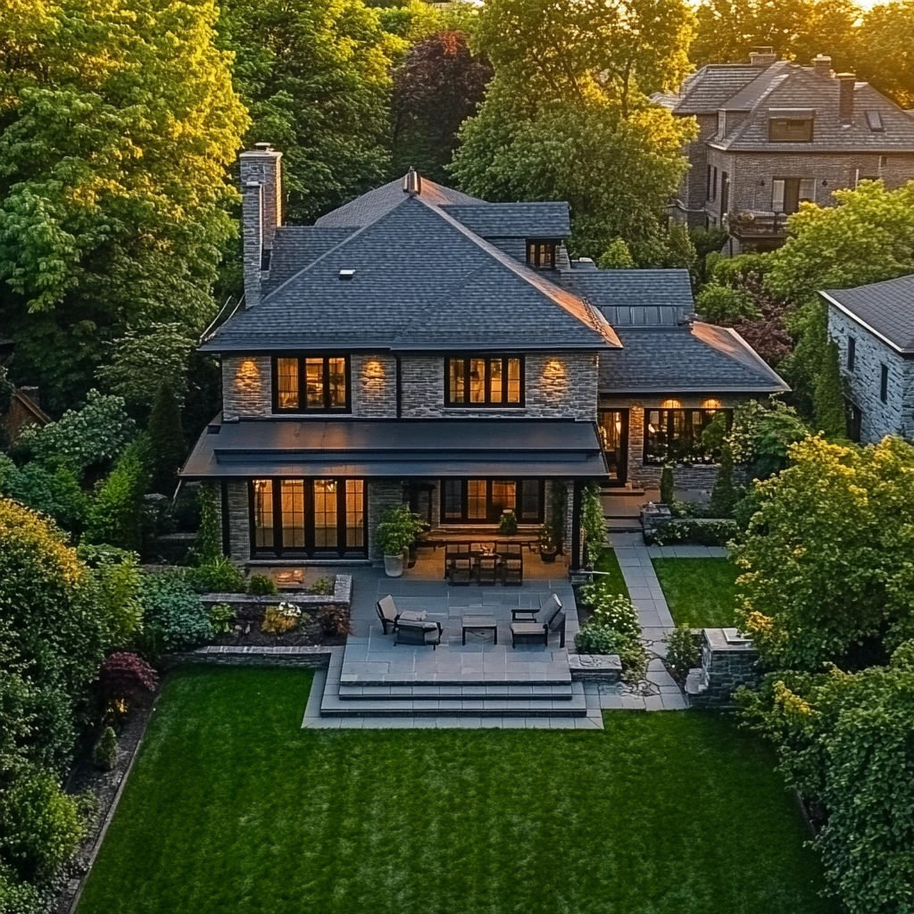 欧洲房屋前后院