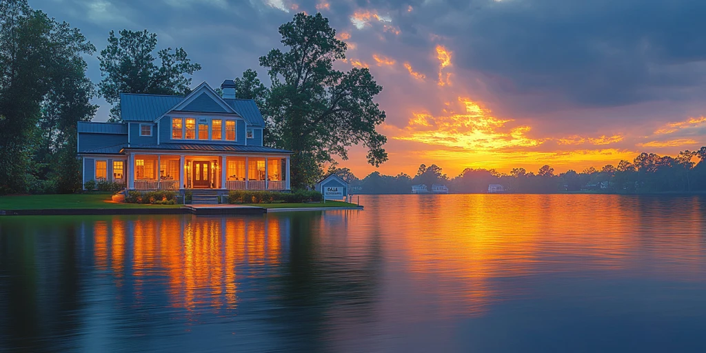 水岸豪宅交易场景