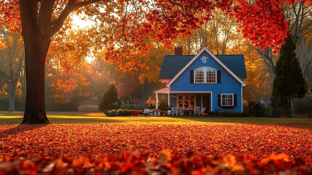 秋日温馨家庭聚会