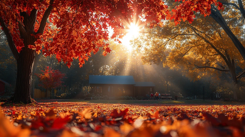 秋日温馨家庭聚会