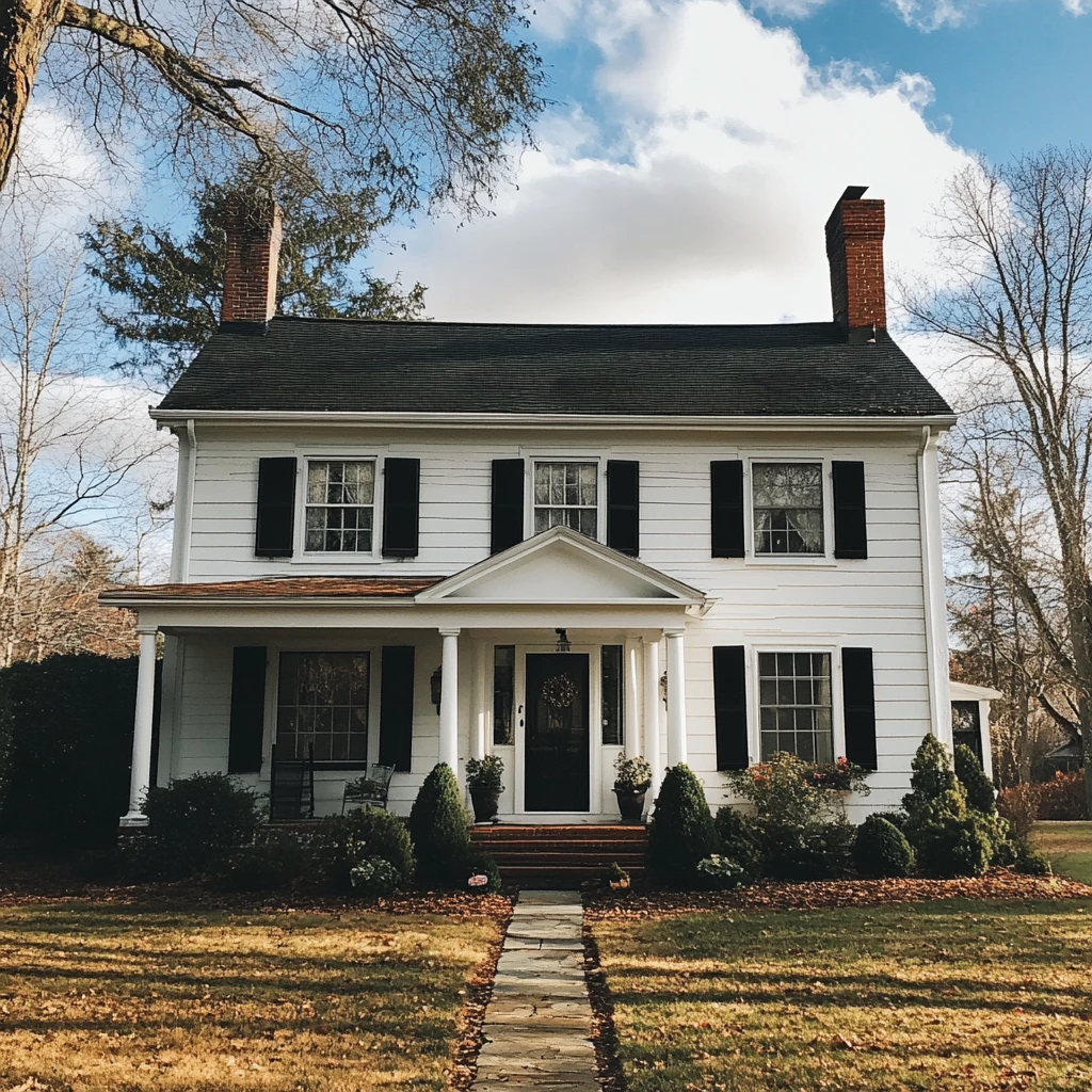 殖民风格房屋外景