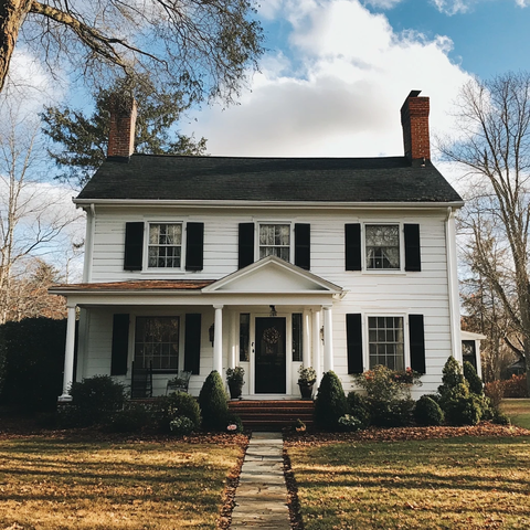 殖民风格房屋外景