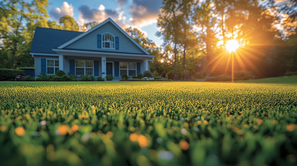 宁静的住宅庭院