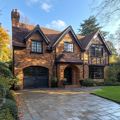 洁净车道迎面房屋