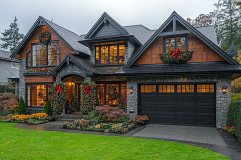 美式大宅圣诞装饰