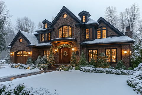 美式大宅圣诞装饰