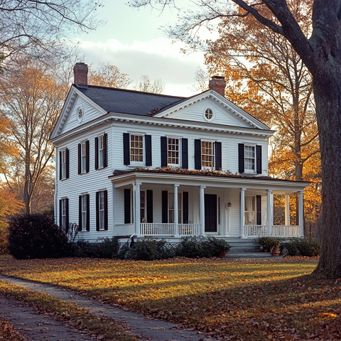 殖民风格双层楼房