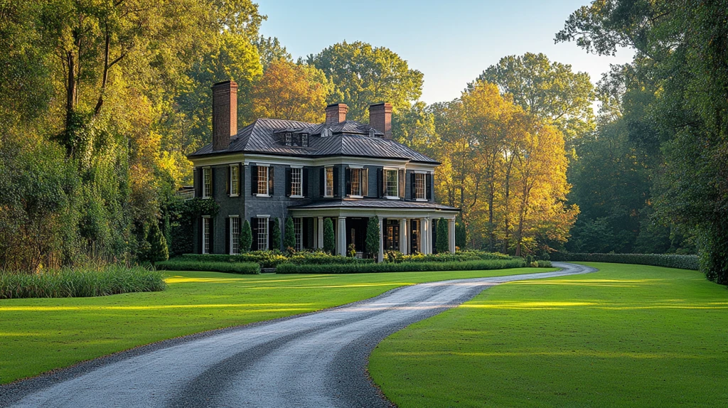 灰色房屋阳光蓝天