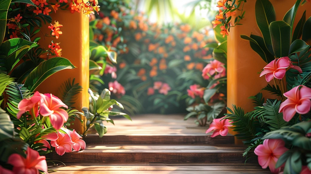 热带花卉产品展示