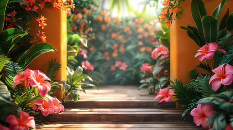 热带花卉产品展示