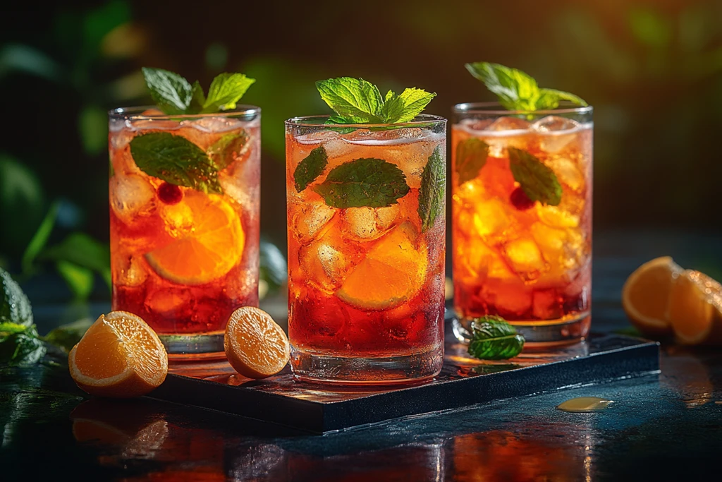 夏日饮品光影台