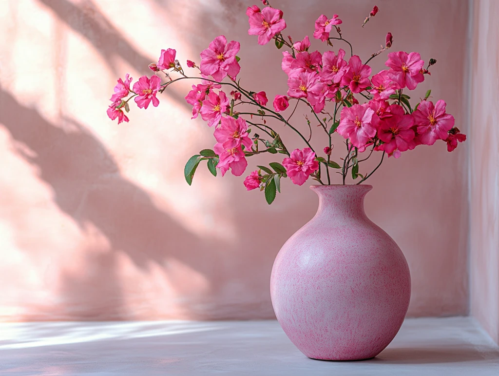 浅粉背景产品照