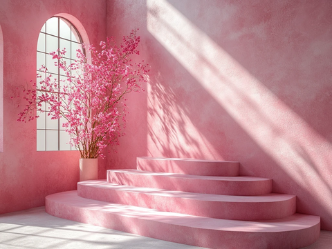 浅粉背景产品照