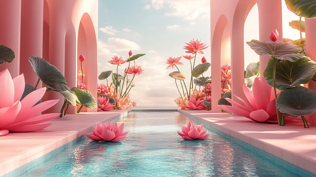 趣味抽象泳池设计