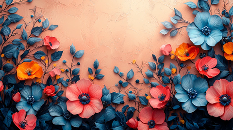 冬季花朵创意设计