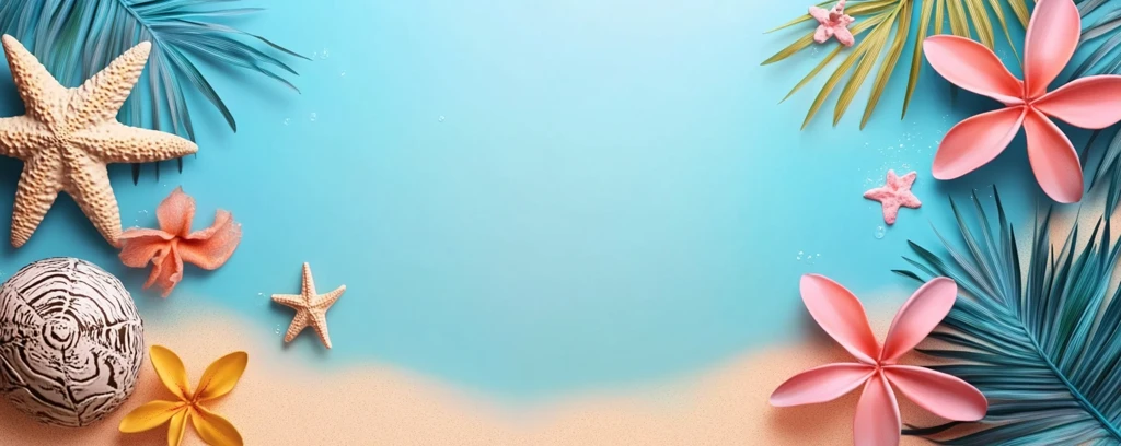 夏日横幅空白背景