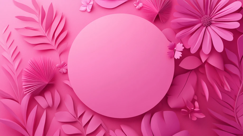 粉红背景时尚剪影