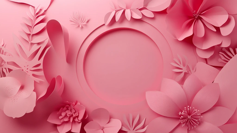 粉红背景时尚剪影