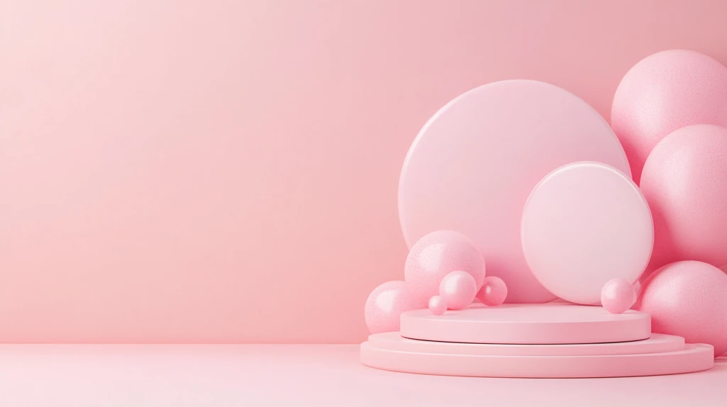 粉色粉末演讲台