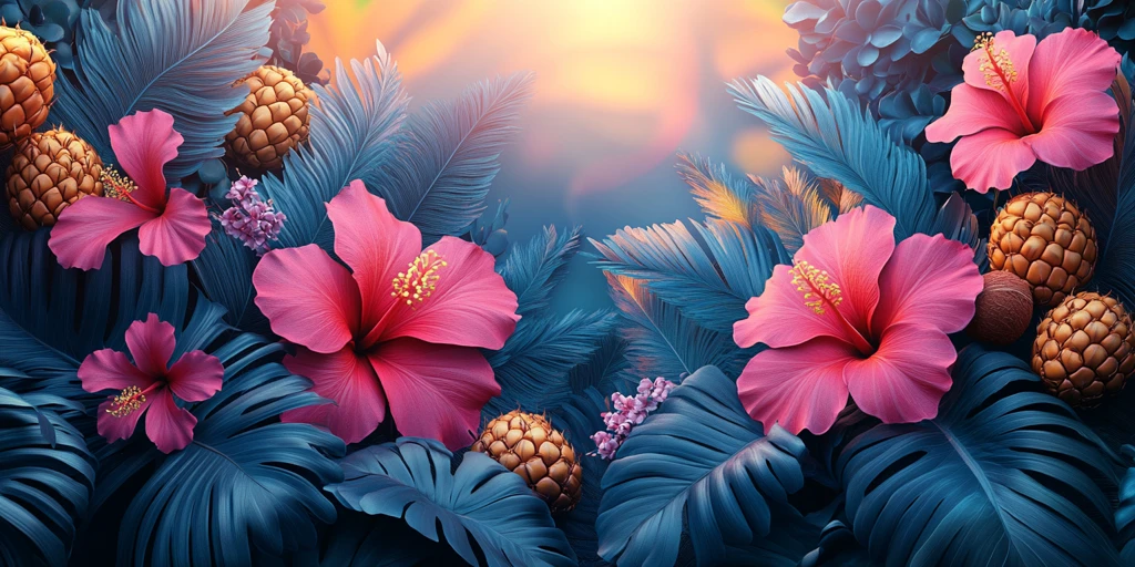 热带元素数字艺术