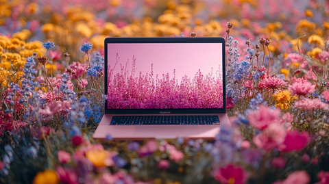 笔记本花丛中的孤岛