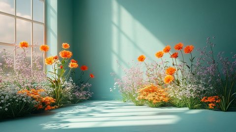 绿植摄影棚静物