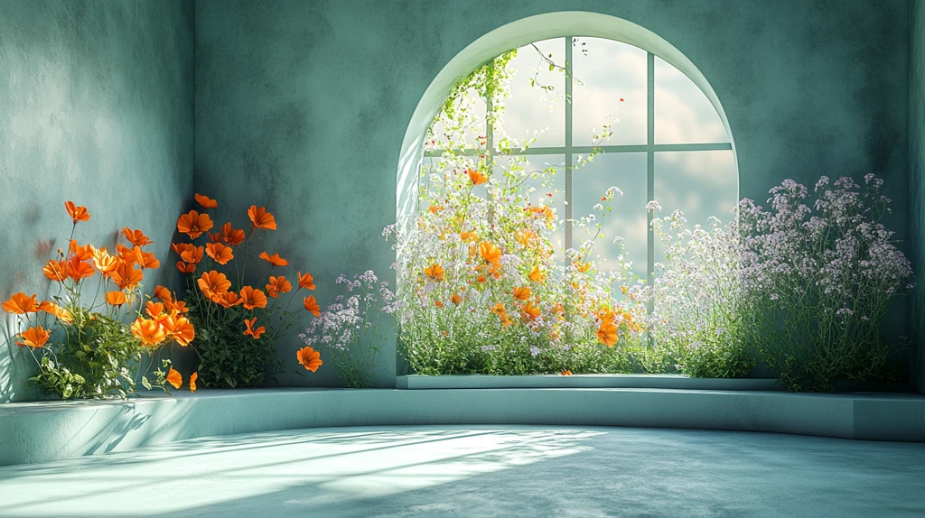 绿植摄影棚静物